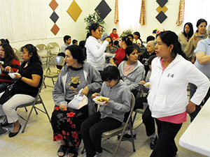women in the pantry area